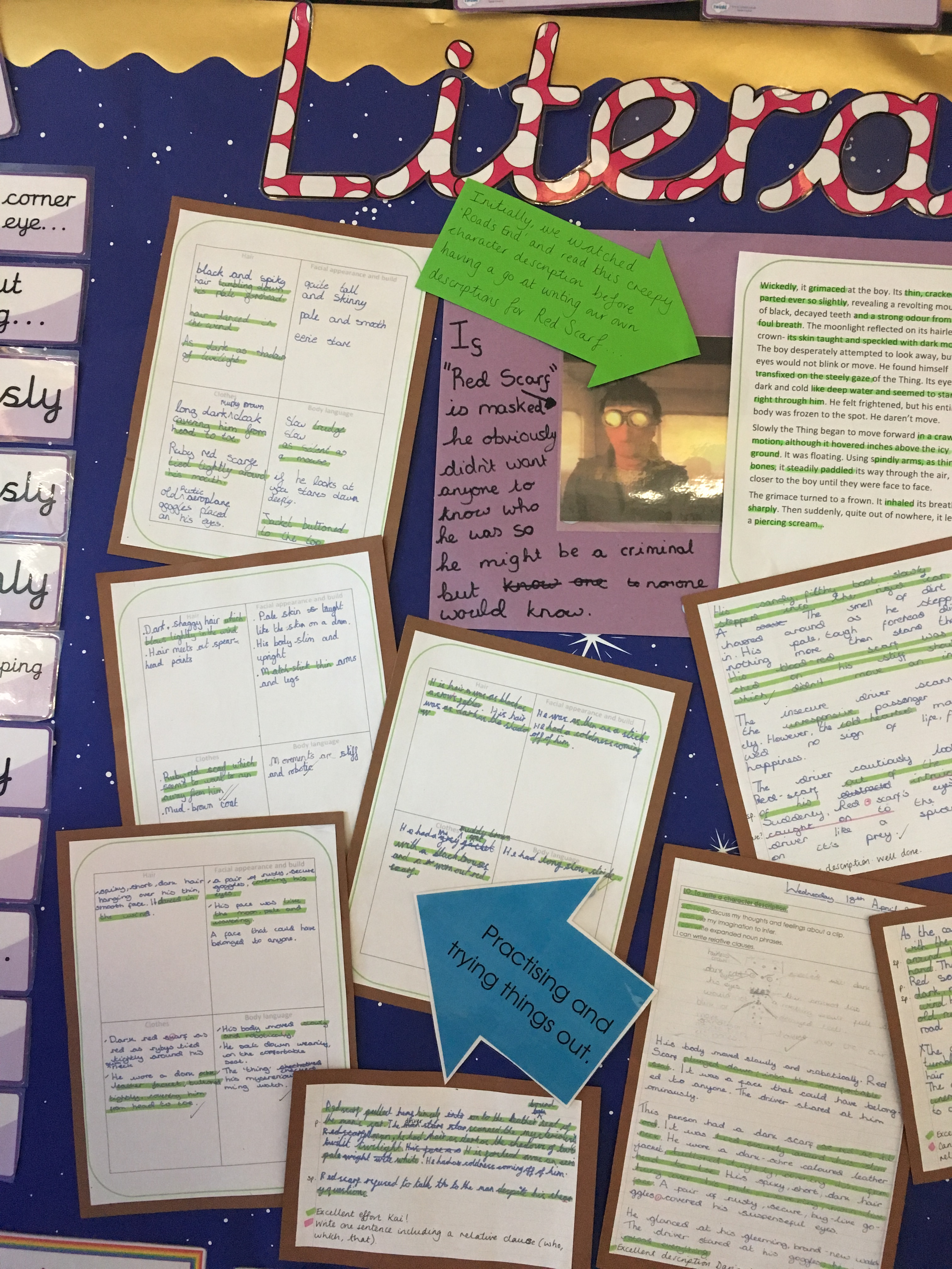Published Work Wall Harnessing the Power of Working Walls – Literacy with Miss P
